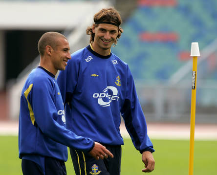 Henrik Larsson och Zlatan Ibrahimovic