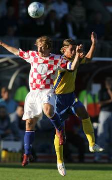 Luka Modric, Kroatien och Dusan Djuric, Sverige