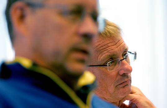 Roland Andersson och Lars Lagerbåck i förgrunden