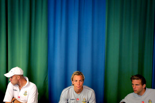 Fr v: Teddy Lucic, Erik Edman och Anders Svensson
