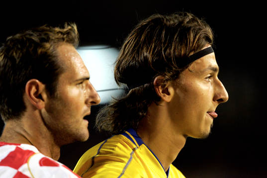 Zlatan Ibrahimovic, Sverige och Josip Simunic, Kroatien