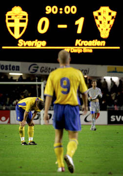Fredrik Ljungberg, Sverige och Tobias Linderoth deppar. I