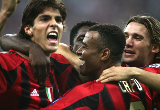 Cafu, Milan, jubel