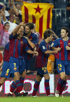 Henrik Larsson, Barcelona (Jubel)