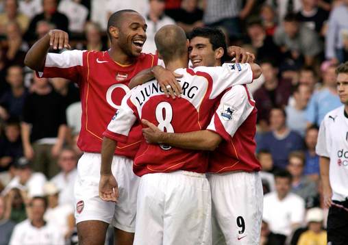 Theirry Henry, Fredrik Ljungberg och Jose Antonio Reyes,