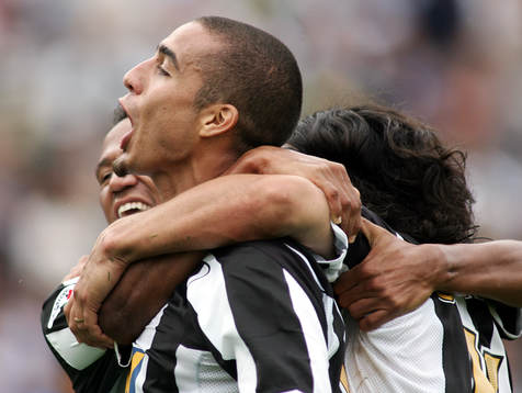 Juventus jubel. Trezeguet