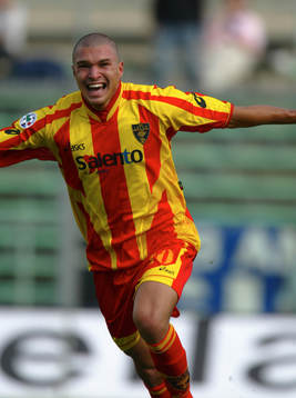 Bojinov, Lecce, jubel