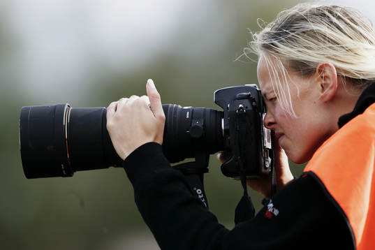 Pressfotograf, kvinnlig