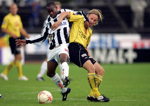 Kevin Amuneke, Landskrona och Andreas Klarström, Elfsborg