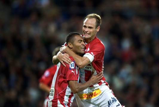 Afonso Alves och Tomas Olsson, Malmö (Jubel)