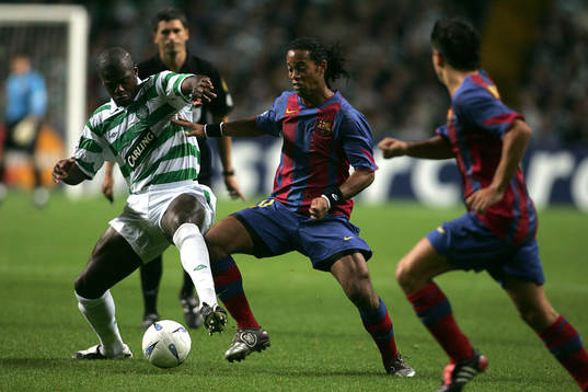 Dianbobo Balde, Celitc och Ronaldinho, Barcelona