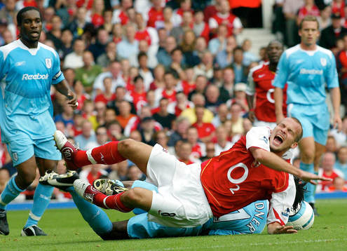 Fredrik Ljungberg, Arsenal faller med Ricardo Gardner,
