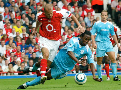 Fredrik Ljungberg, Arsenal faller med Ricardo Gardner,