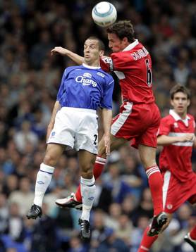 Leon Osman, Everton och Gareth Southgate, Middlesbrough