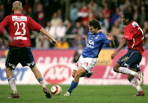 Sharbel Touma, Halmstad och Robin Ganemyr och Marcelo Sá,