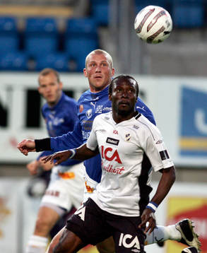 Fotboll. Allsvenskan. Trelleborg - Halmstad, Yaw Preko,