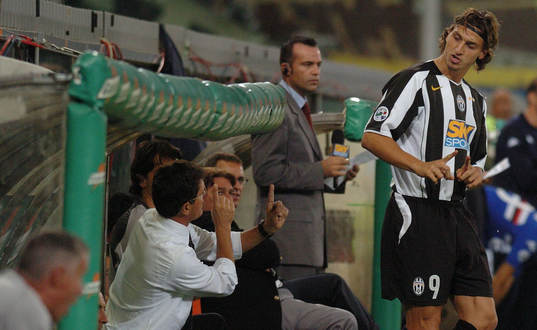 Capello, tränare och Zlatan Ibrahimovic, Juventus