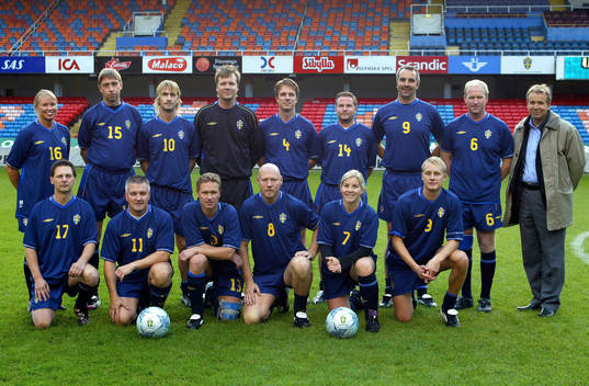 Fotboll, Sponsormatch och lagbilder