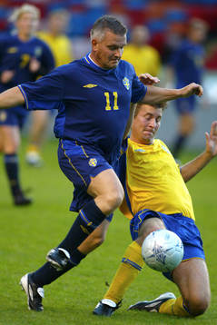 Fotboll, Sponsormatch och lagbilder