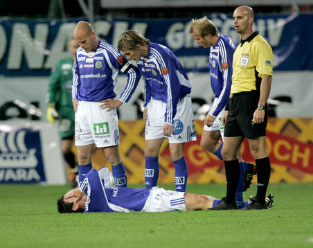 Johan Andersson fick utgå