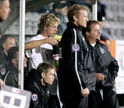 Fotboll, Landskrona, avbytarebänk, Roar Hansen, Mikael