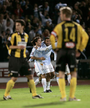 Malmö, jubel, Afonso Alves har gjort 1-1