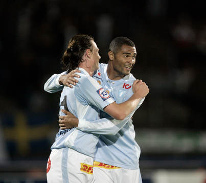 Andreas Yngvesson och Afonso Alves, Malmö (Jubel)