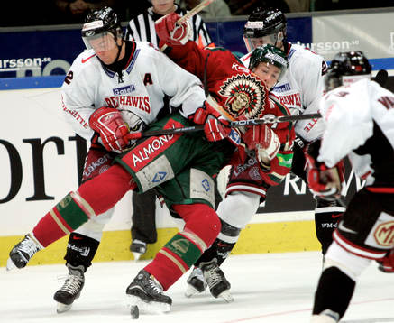 Markus Mathiasson, malmö och Jonas Johnson, Frölunda