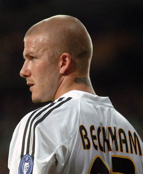 David Beckham, Real Madrid. Tatuering