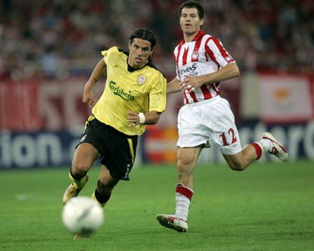 Milan Baros, Liverpool och Gabriel Schürrer, Olympiakos