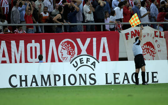 Fotboll, Champions League, UEFA, Skylt, reklam
