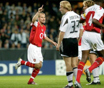 Fredrik Ljungberg, Arsenal, jubel
