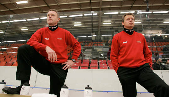 Harald Lückner och Mikael Westerling, tränare