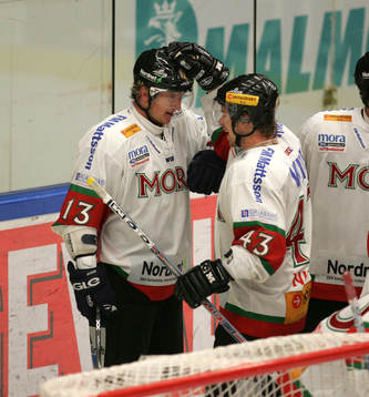 Marcel Hossa och Anders Nilsson, Mora, jubel