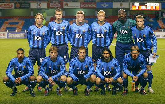 Djurgårdens startelva. Lagbild