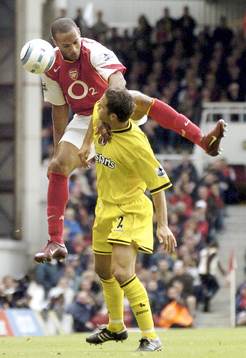 Thierry Henry, Arsenal och Luke Young, Charlton