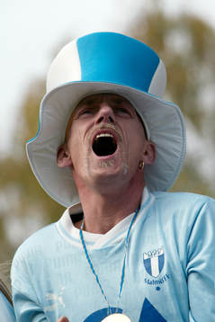Fan, hatt, supporter, skrik