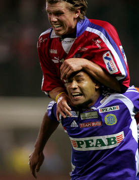 Christian Järdler, Helsingborg och Cain Dotson, Sundsvall