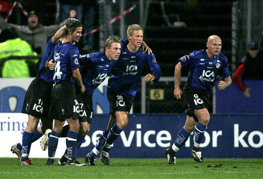 Patrik Ingelsten, Halmstad och resten av laget i glädje
