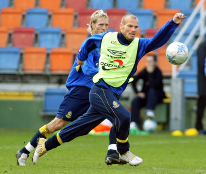 Fredrik Ljungberg och Christian Willhelmsson, Sverige