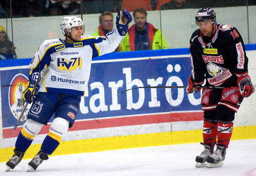Stefan Hellqvist, HV71, jubel, Kim Staal, Malmö, depp