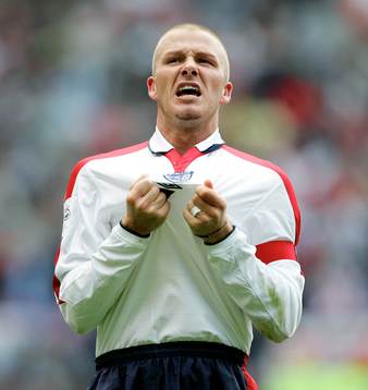 David Beckham, England (Jubel)
