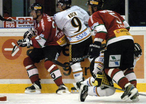 Thomas Kock, Luleå och Pavel Skjrebek och Andreas Lilja,