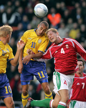 Henrik Larsson, Sverige och Gyepes Gábor, Ungern