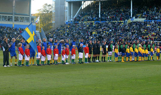 Fotboll, VM-kval, Sverige - Ungern