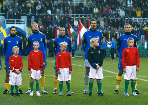 Fotboll, VM-kval, Sverige - Ungern