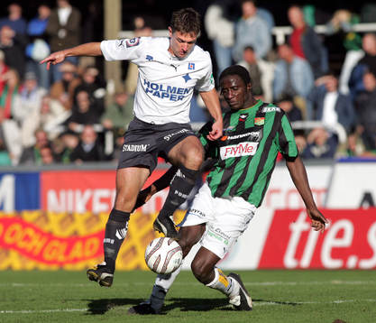 Mikael Blomberg, Norrköping och  Efe Prince Ehiorobo, GAIS