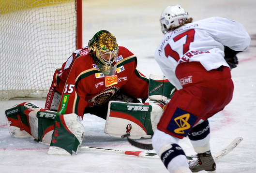 Henrik Lundqvist, Frölunda och Jonas Andersson,