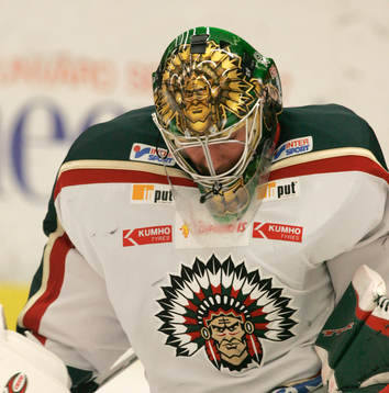 Henrik Lundqvist, målvakt, Frölunda, hjälm, målning,