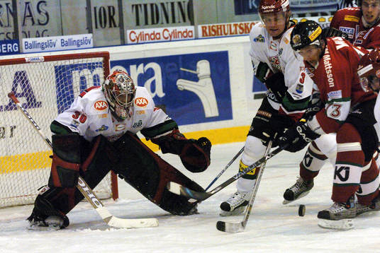 Marcel Hossa, Mora och Mikael Zajkowski (Målvakt) och